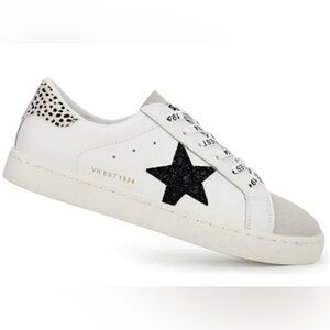 Vintage Havana Carla white cheetah size 7 black white animal print